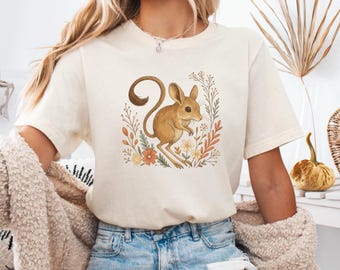 Cute Flower Jerboa Shirt, Jerboa T-shirt, Jerboa Lover Tee, Kawaii