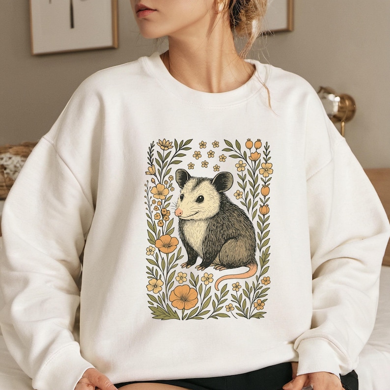 Opossum Shirt, Possum T-shirt, Opossum Lover Tee, Feral Tshirt, Possum Graphic Tee image 8