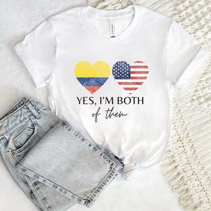 Colombiana Americana Unisex Shirt, Colombian  Kids Shirt, Colombia Tee, Camiseta de Colombia, Latina Gift