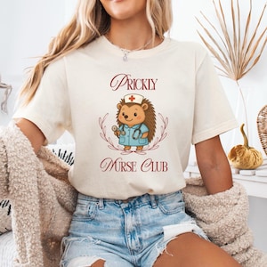 Hedgehog Nurse T-Shirt Shirt, Hedgehog T-shirt, Hedgehog Lover Tee, Hedgehog Gift, Hedgehog Graphic Tee