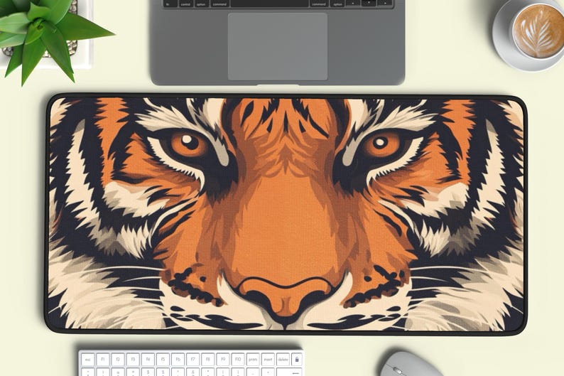 Computer Mat Tiger Tiger Desk Mat, Tiger Print Desk Pad, Tiger Desk Pad, Tiger Gifts ...