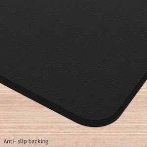 Checkered Computer Desk Mat, Black and White Desk Mat, Checkered Office Decor, 70’s retro Mouse Pad image 3