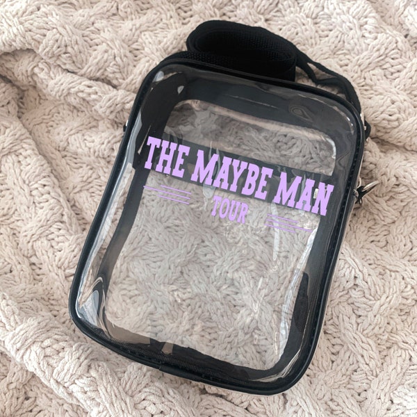 The Maybe Man Tour 2024 Clear Stadium Bag Arena Approved