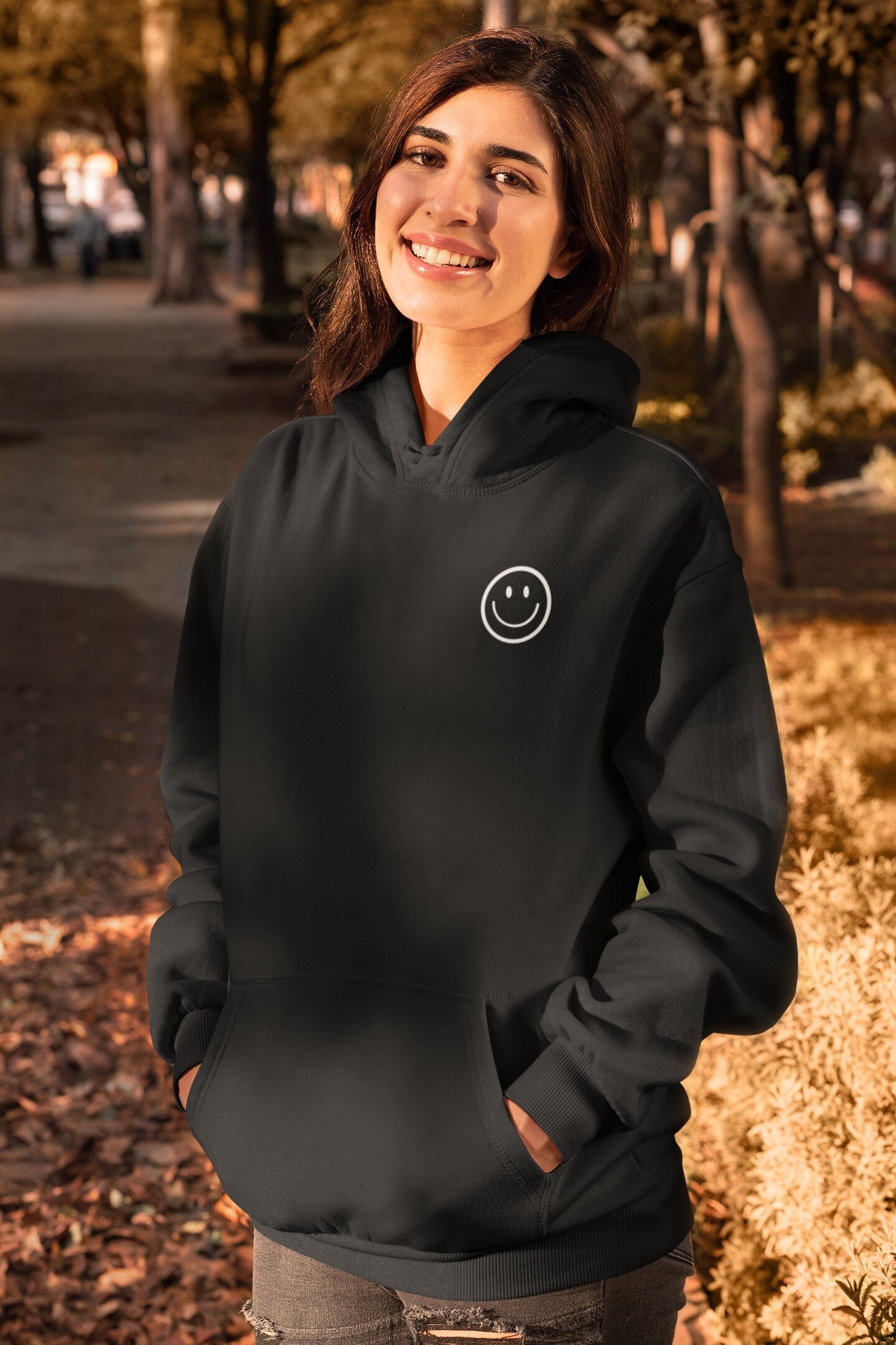 Smiley Face Hoodie - Etsy