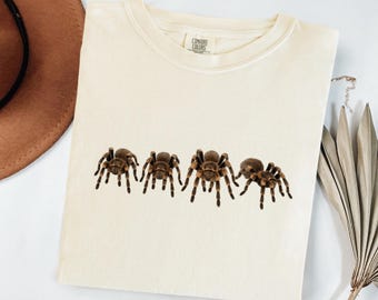 【WHITE】Tarantula shirt Tarantula White T Shirt Top Spider Tee Design Art - Mens, Womens