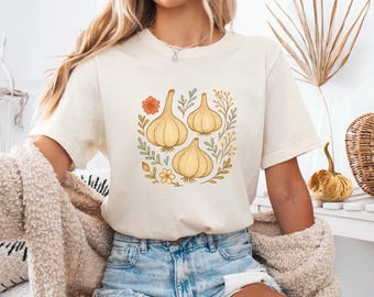 Garlic Shirt, Vegetable Gift, Garlic Lover Tee, Garlics Tshirt, Veggie Shirt, Farmers Market Shirt