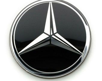 4 x 50mm 56mm 60mm 65mm 70mm 75mm adesivi coprimozzo centrale ruota emblemi in metallo per copricerchi Mercedes