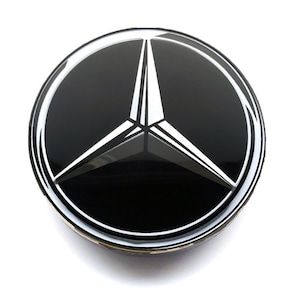 4 enjoliveurs de centre de roue mercedes benz 56 mm / 51 mm enjoliveurs de jantes en alliage