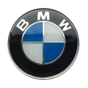 4 x 50mm 56mm 60mm 65mm 70mm 75mm Metall Nabenkappen Metall Embleme für BMW Felge Abdeckungen Bild 1