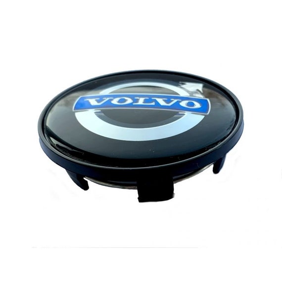 HSJKU 4 Pièces Autocollant Centre Jante Capuchons Moyeu Pour Volvo V90 Cross Country 2018, Cache Moyeux Roue Voiture Autocollant Hub Centre Caps Cover Sticker,B-65mm