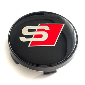4 items 60mm / 57mm S line wheel center hub caps alloy rim covers for Audi