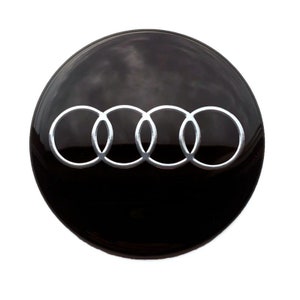 4 Metal Wheel Center Stickers / Emblems For BMW Hub Caps – 75mm Aluminum Badges