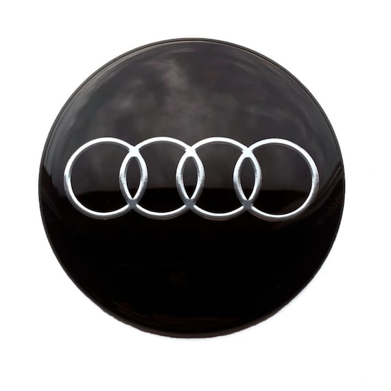 4 X 50mm 56mm 60mm 65mm Wheel Center Hub Caps Stickers Metal Emblems for Audi  Rims Covers 