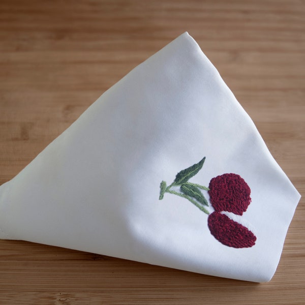 Serviette de table- cerise