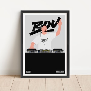 Bou | DJ Poster | Dance Electronic DJ Art