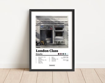 Knucks | "London Class" Album Cover Poster | Hip Hop Music Art Poster Print | White Background