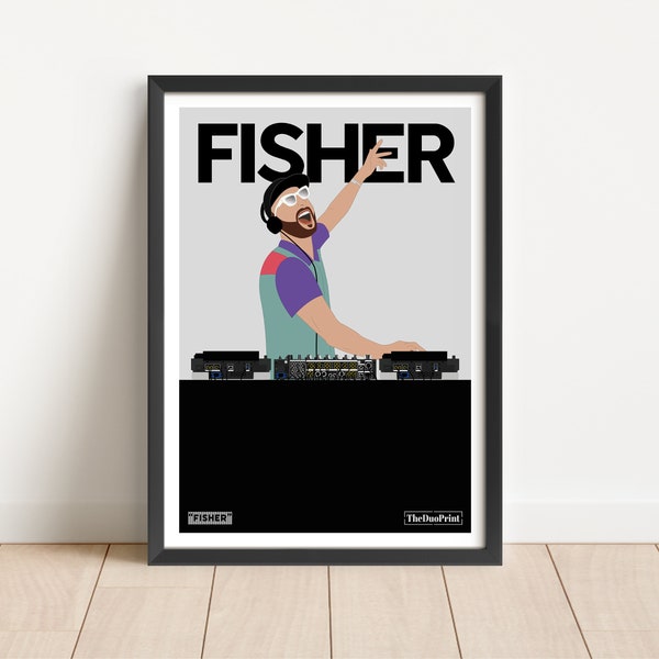 FISHER | Classic DJ Poster | House Techno Disco DJ Art