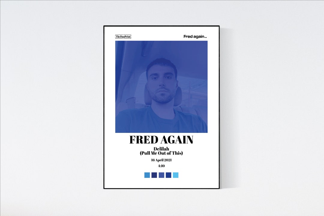 Fred Again delilah Song Cover Poster Etsy