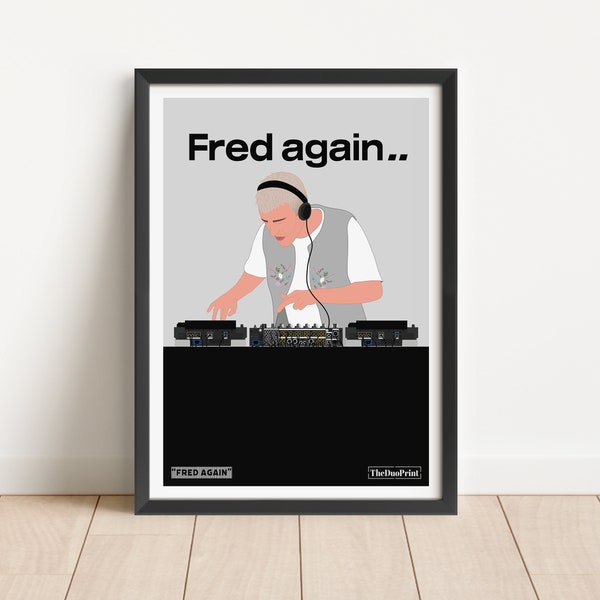 Wieder Fred | DJ Poster | Elektronische Tanz DJ Art