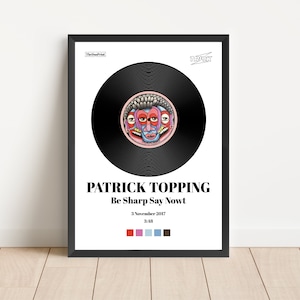 Patrick Topping | "Be Sharp Say Nowt" Record Song Cover Poster | House Techno DJ Art