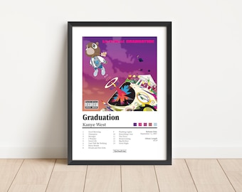 Kanye West | "Graduation" Album Cover Poster | Hip Hop Rap Pop Music Art Poster Print