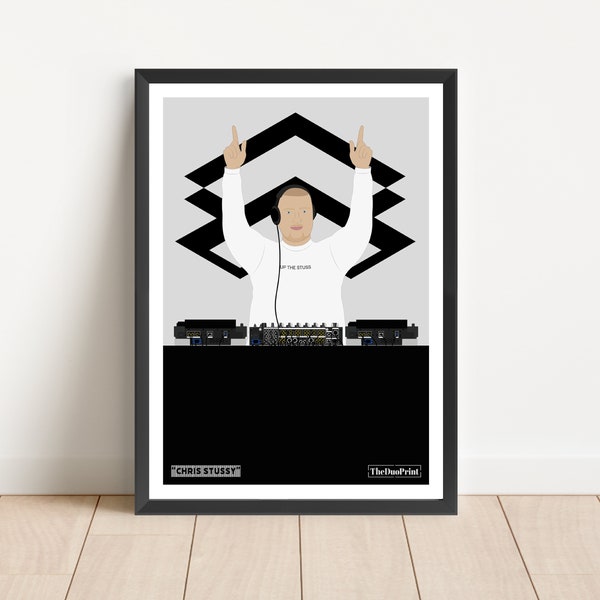 Chris Stussy | DJ Poster | House Techno Disco DJ Art