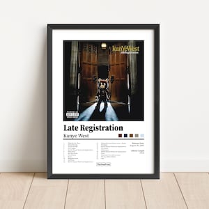Kanye West | &quot;Late Registration&quot; Album Cover Poster | Hip Hop Rap Pop Music Art Poster Print