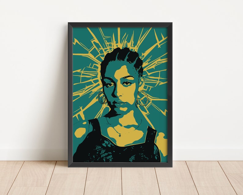 Jorja Smith Poster Rnb & Hip Hop Art Shattered Glass - Etsy