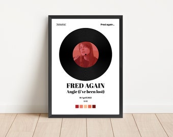 Fred Again | "Angie (i've been lost)" Song Record Cover Poster (Single Version) | Electronic Dance DJ Art