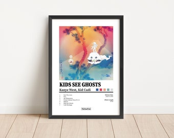 Kanye West | "KIDS SEE GHOSTS" Album Cover Poster | Hip Hop Rap Pop Music Art Poster Print