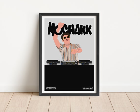 Mochakk DJ Poster House Techno Electronic DJ Art - Etsy UK
