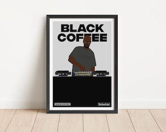 Black Coffee | DJ Poster | House DJ Art