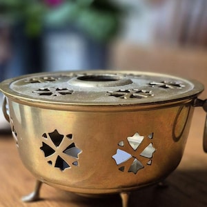 Vintage Brass Chafing Dish / Food Warmer – 20 cm