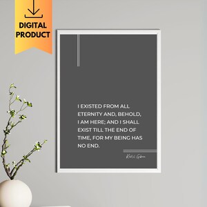 Kahlil Gibran Quote Art Print: Inspirational Wall Decor (Digital Download)