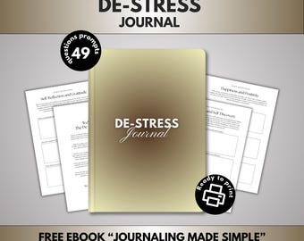 De-Stress Journal: Mental Health & Relaxation (PDF)