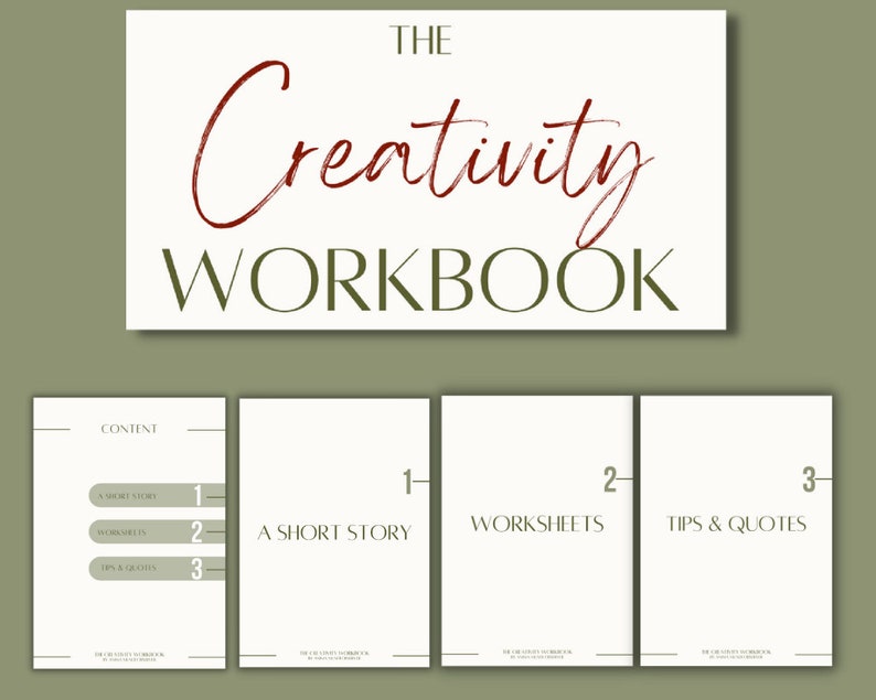 The Creativity Workbook Digital Printable Creativity Journal Etsy