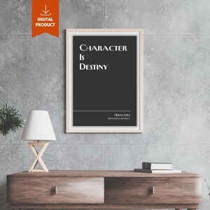 Wall Art Ancient Greek Quote — Heraclitus — Timeless Wisdom for Your Space — Greek Philosophy Digital Print