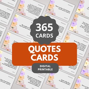 365 Quotes Cards, Daily Cards, Motivation Boost, Inspirational, Unlimited Use, Daily Wisdom, Journaling, Reflection, Mindfulness, Self-help