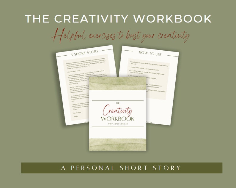 The Creativity Workbook Digital Printable Creativity Journal Etsy