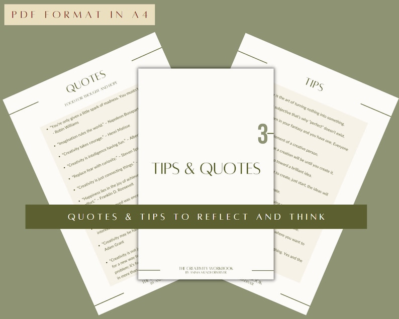 The Creativity Workbook Digital Printable Creativity Journal Etsy