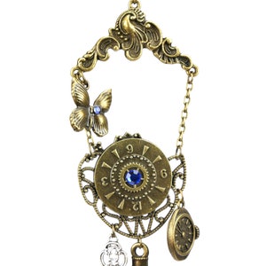 Collier Femme Sautoir pendentif Steampunk Horloges image 6