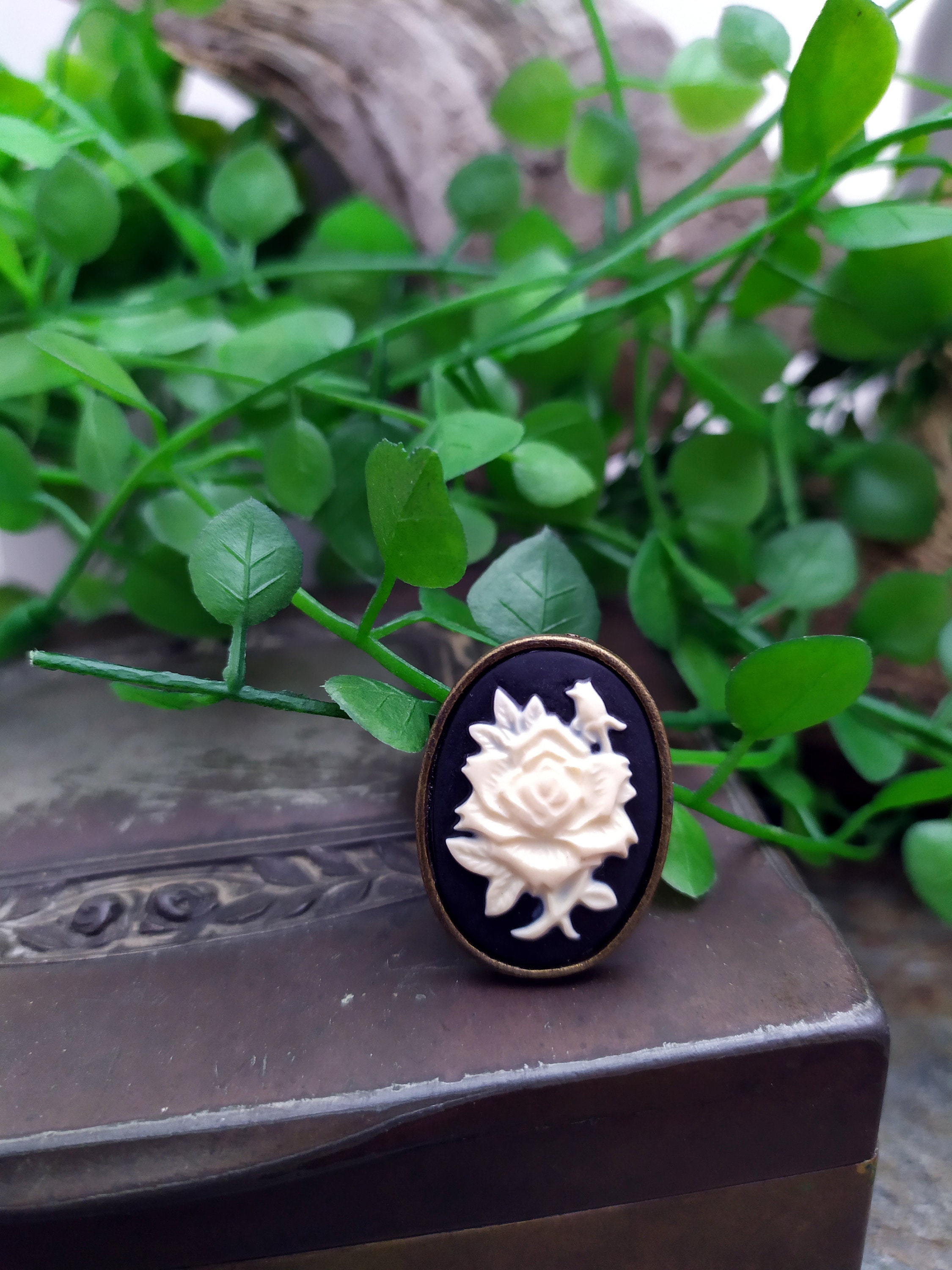 Bague cam e rose Etsy France