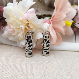 Tiki Dangle Earrings Tiki Protection - Love - Luck