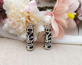 Tiki Dangle Earrings Tiki Protection - Love - Luck