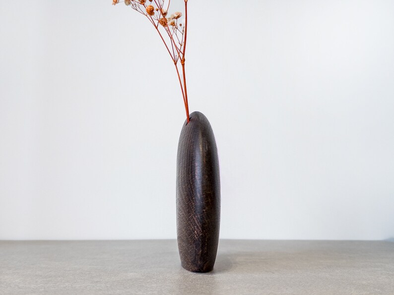 Kva Modern Wooden Vase Midi image 8