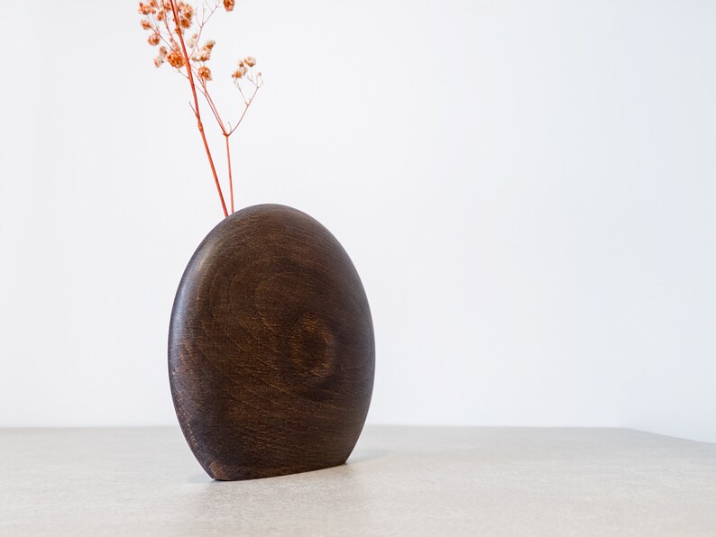 Kva Modern Wooden Vase Midi image 7