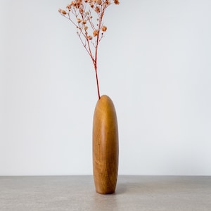 Kva Modern Wooden Vase Midi image 3