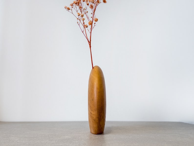 Kva Modern Wooden Vase Midi image 3