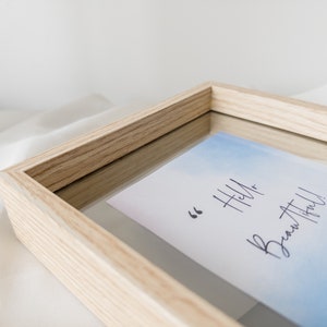 Wooden Picture Frame, Double Side Frame, Pressed Flower Frame, Floating Photo Frame image 9