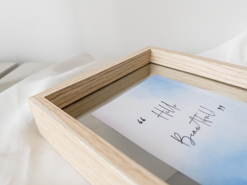 Wooden Picture Frame, Double Side Frame, Pressed Flower Frame, Floating Photo Frame image 9